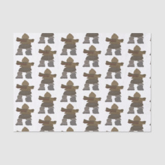 Mousseline Papier Tissu Inukshuk