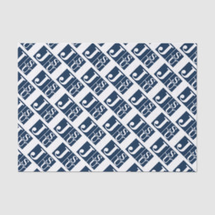 Mousseline Papier Tissu JSU Tigers 10 livres, blanc