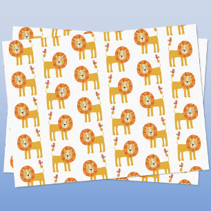 Mousseline Papier Tissu Lion mou