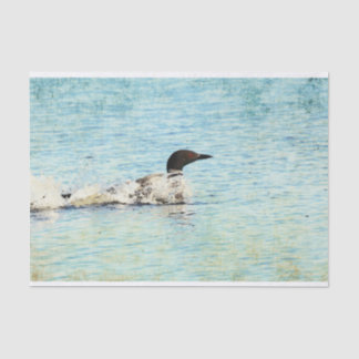 Mousseline Papier Tissu Loon Lake