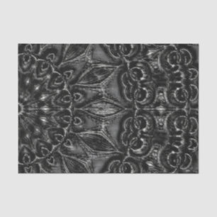 Mousseline Papier Tissu Mandala Charbon