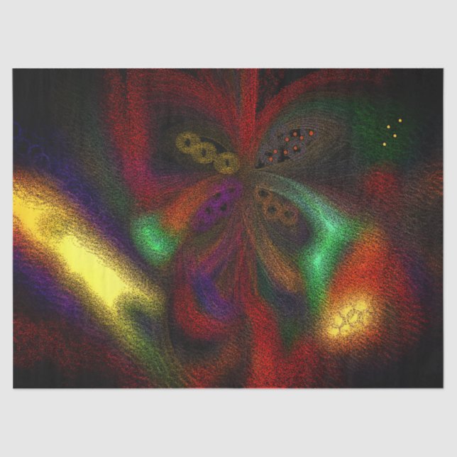 Mousseline Papier Tissu "Mardi Gras" (Recto)