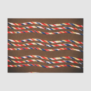 Mousseline PAPIER TISSU MOTIF Brown JAPONAIS WOODBLOCK