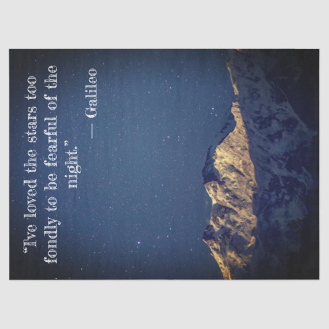 Mousseline Papier Tissu Night Stars (Recto)