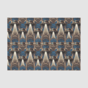 Mousseline Papier Tissu OVNI Art Déco