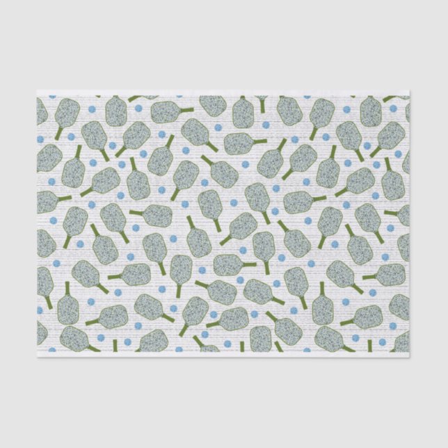 Mousseline Papier Tissu Pickball (Recto)