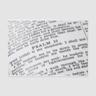 Mousseline Papier Tissu Psalm 23