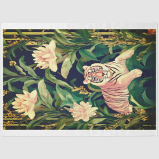 Mousseline Papier Tissu rose par Elsie Lane Art Garage
