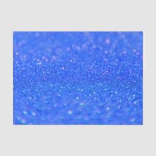 Mousseline Papier Tissu Royal Blue Parties scintillant Design