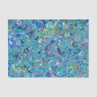 Mousseline Papier Tissu Santorin Seaglass