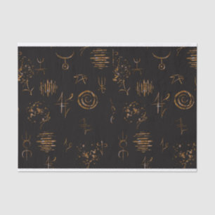 Mousseline Papier Tissu Sigils Sorcière