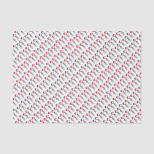 Mousseline Papier Tissu Stickman Père Noël