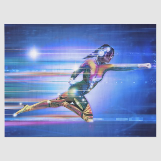 Mousseline papier tissu superhero (Recto)