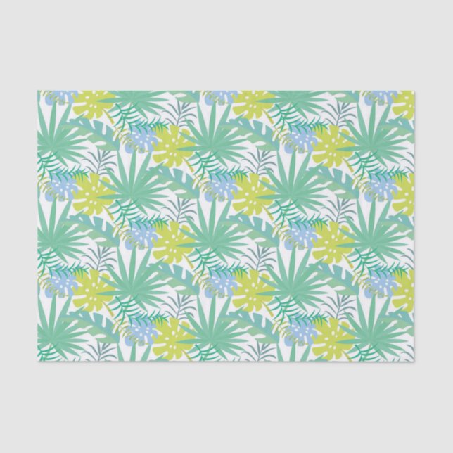 Mousseline Papier Tissu Tropical Design (Recto)