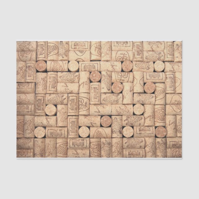Mousseline Papier Tissu Vin Corks (Recto)