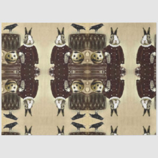 Mousseline Papier Tissu Vintage Halloween surréaliste