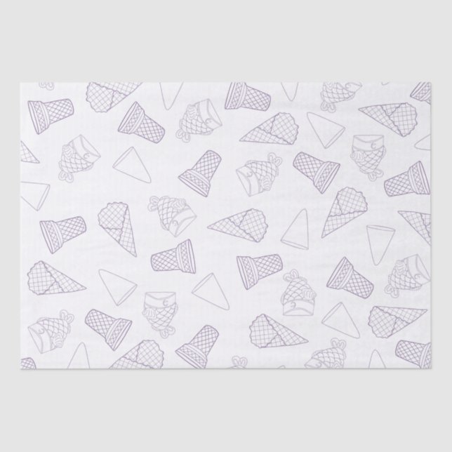 Mousseline Papier Tissu Violet  (Recto)