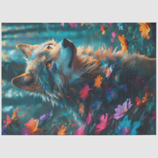 Mousseline Papier Tissu Wolf