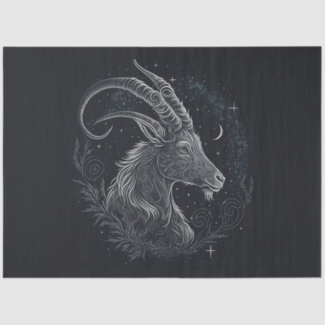 Mousseline Papier Tissu Zodiac Series Design 2 (Recto)