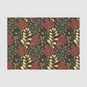 Mousseline Papier tissue de style vintage couleur bleu motif
