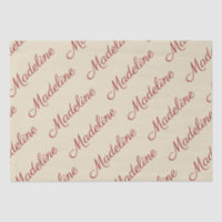 Papier tissue d'emballage cadeau marron avec un no