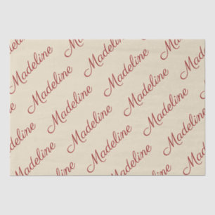 Mousseline Papier tissue d'emballage cadeau marron avec un no