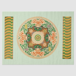 Mousseline Papier Tissus de conception asiatique n° 1