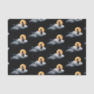 Mousseline Papier Tissus de la lune Cloud Cat