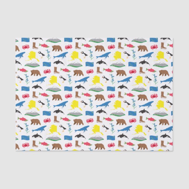 Mousseline Papier Tissus de l'Alaska (Recto)