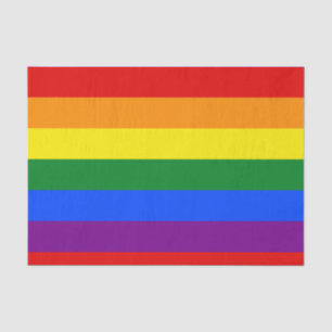 Mousseline Papier Tissus Rainbow Flag