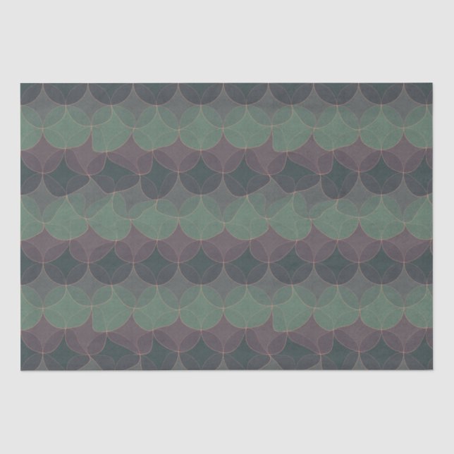 Mousseline Papier Wavy Geometry (Recto)