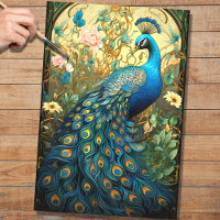 Peacock dans la tapisserie 3 papier découpage