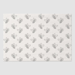 Mousseline Petit papier cadeau abeille miel apiculture rucher