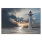 Phare Daybreak Ocean Decoupage Tissu Papier