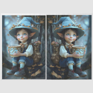 Mousseline Pixie Casquette bleu miroir image papier
