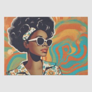 Mousseline Psychédélique : Un papier de découpage rétro Hippi