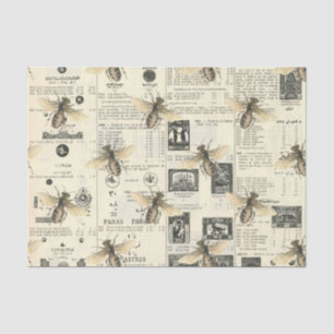 Mousseline Regal Queen Bee sur papier français Vintage
