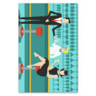 Retro Cocktail Lounge Papier Tissu