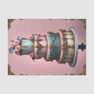 Mousseline Rococo Tirée Parisian Cake 4 Découpage Papier