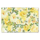 Roses Jaunes Floral Vintage Découpage Papier de ti
