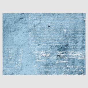 Mousseline Série de papier bleu éphémère Design 10
