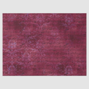 Mousseline Série de papier bordeaux Éphémère Design 1