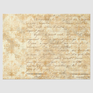 Mousseline Série papier or éphémère design 6