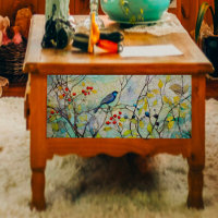 Songbird in Twig Decoupage papier de papier de tis