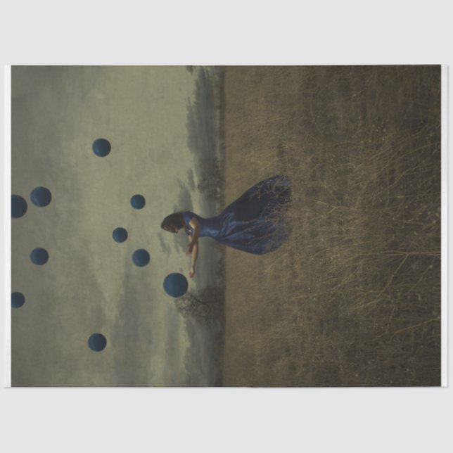 Mousseline Sorcière - Papier Tissu Découpage (Recto)