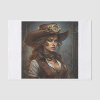 Mousseline Steampunk Industrial Beauty Decoupage Papier