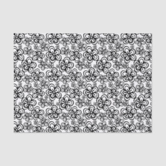Mousseline Stylo et papier tissu à fleur d'encre 