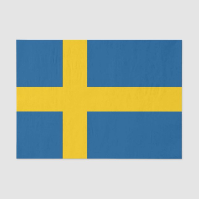 Mousseline Suède & Suède Drapeau papier / décoration mode (Recto)