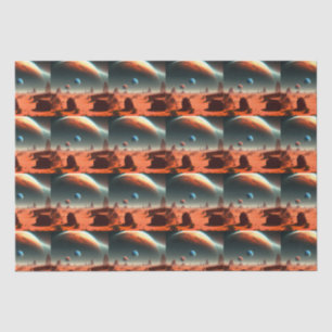 Mousseline Terre C'Est Mars Appelant, Papier Tissu