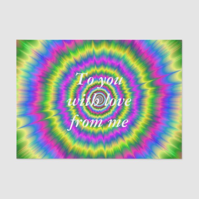 Mousseline Tissu Papier Néon Explosion (Recto)